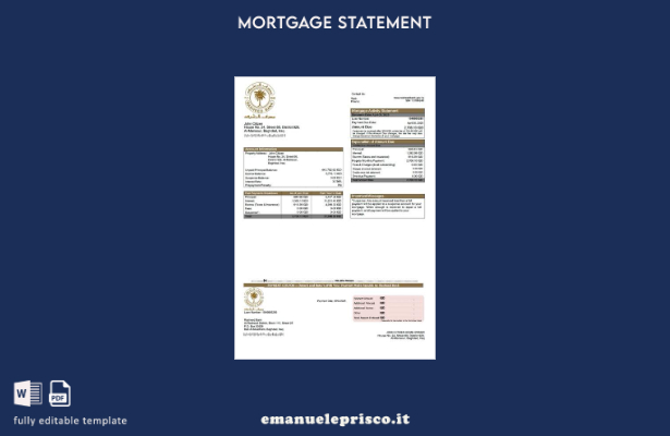 stile verificato Estratto conto ipotecario Iraq Rasheed Bank Modello Word e mode